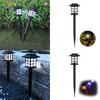 Vintage Solar Powered Garden Lamp With Warm Light For Patio And Pathway Lighting