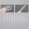 Coffin Shape Sandwich Nail Forms Ultra-Thin False Nails Nail Tips  for Profional Use In Nail Salons