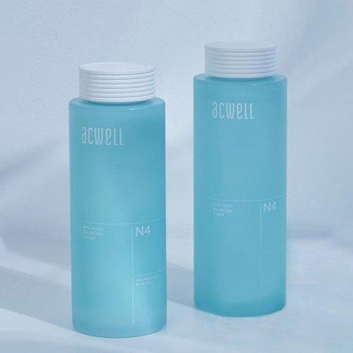 [ACWELL] ACWELL Real Aqua Balancing 2 types (toner + lotion) + 5 random samples_636454