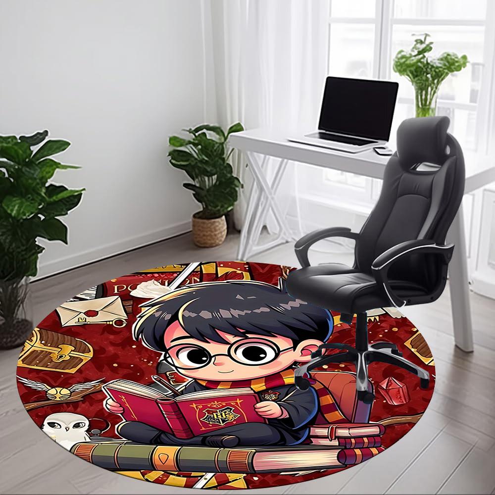 1pc Office Round Area Rug, Under Office Chairs Bedroom Living Room Home Decor a1022282