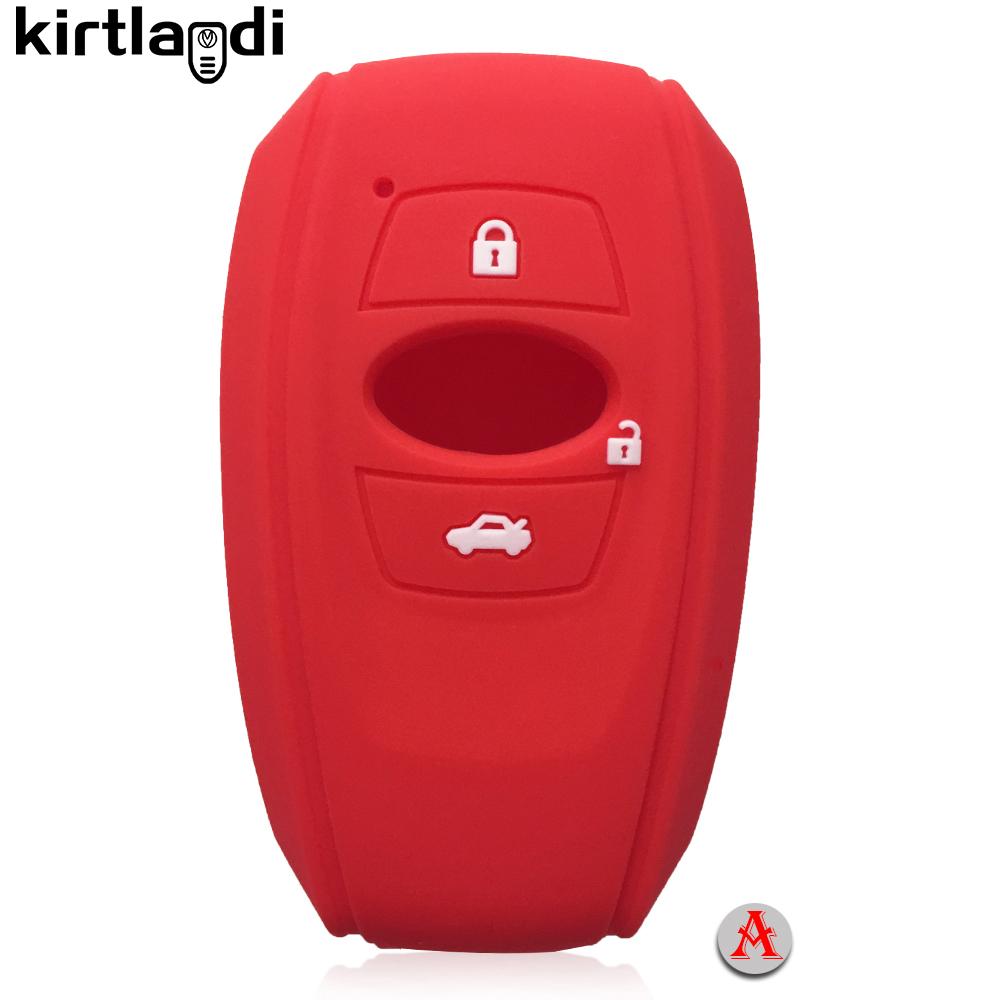 Silicone Key Cover Holder Shell Car Key Case for Subaru Forester XV BRZ LEGACY SV 2019 2020 3/4 Button Remote Keyless Protection