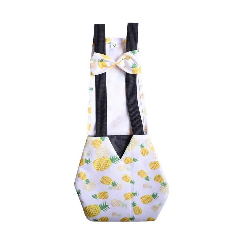 Pet Supplies Duck Diapers Goose Flight Suits Cute Chicken Physiological Pants Washable Nappy with Elastic Band Bowknot Design