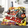 Coperta Morbida Personalizzabile Blaze e le Macchine Mostro2 – Nome Personalizzato, Coperta Accogliente per Tutte le Stagioni, Lavabile in Lavatrice, Coperta Personalizzata