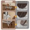 Multi-Purpose Stainless Steel Cutting Board Holder Rustproof Space Saving Chopping Board Durable Shelving Dish Stand