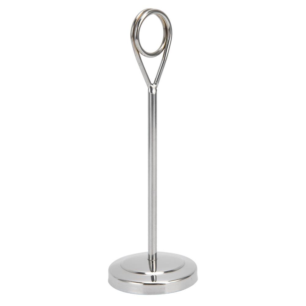 Stainless Steel Table Number Holder Ring Clamp Picture Stand Photo Stands  Hotel Restaurant Home