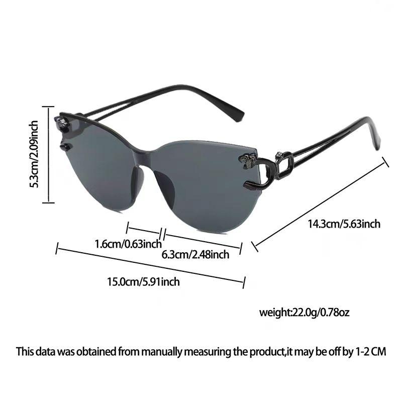 NUOVI Occhiali da Sole Rettangolari Retro Senza Montatura Lenti Graduali Protezione UV Occhiali Accessorio Moda da Esterno