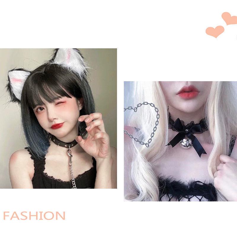 Niedliches japanisches Plüsch-Stirnband mit Katzen- und Fuchsohren für Rollenspiele