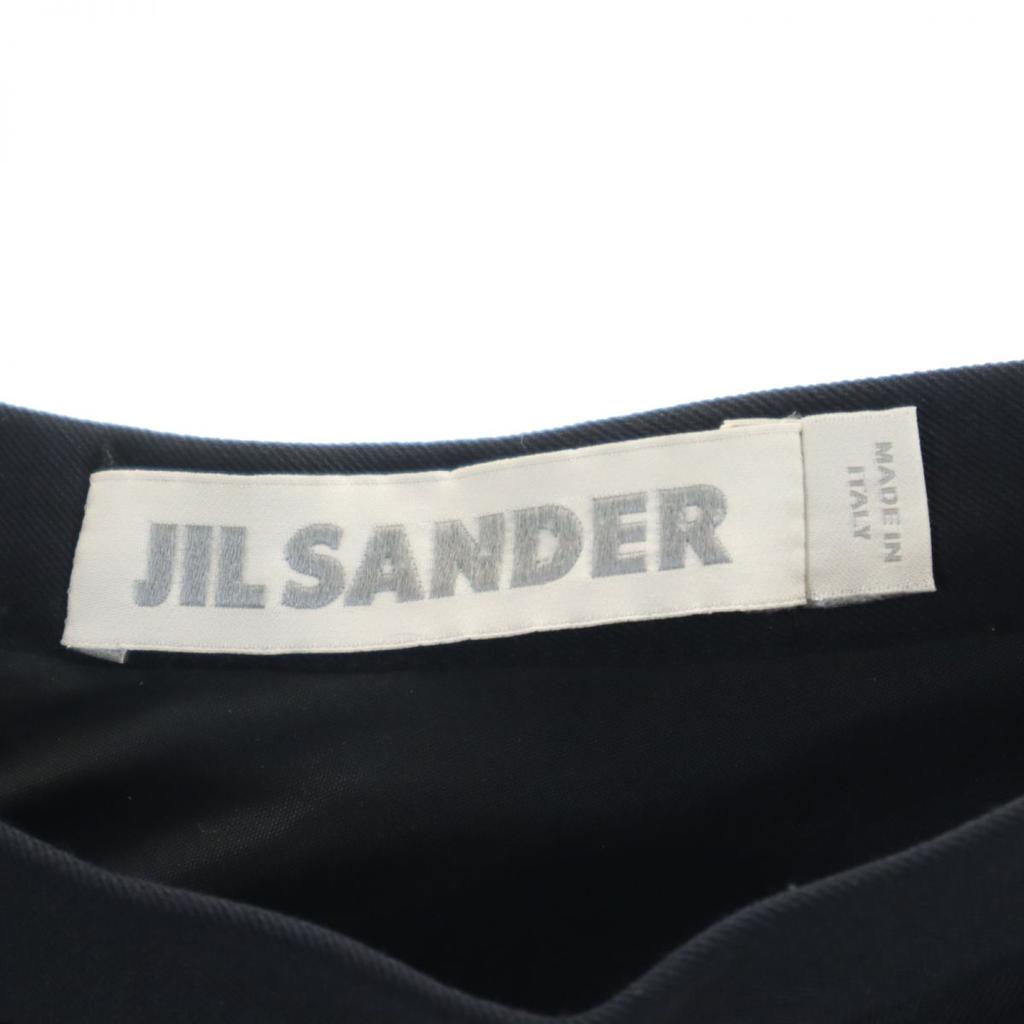 JIL SANDER made in Italy Midi length tack skirt 32 Black Women Used