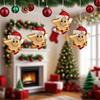 Festive Holiday Decorations Lightweight Christmas Tree Ornaments Festive Christmas Tree Ornaments Set Hand-painted Hat for Home