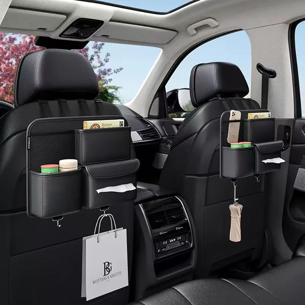 leather seat back rear seat storage car seat back hanging rear seat storage easy car short Car-mounted pocket, pocket, bag, bag, multi-functional,