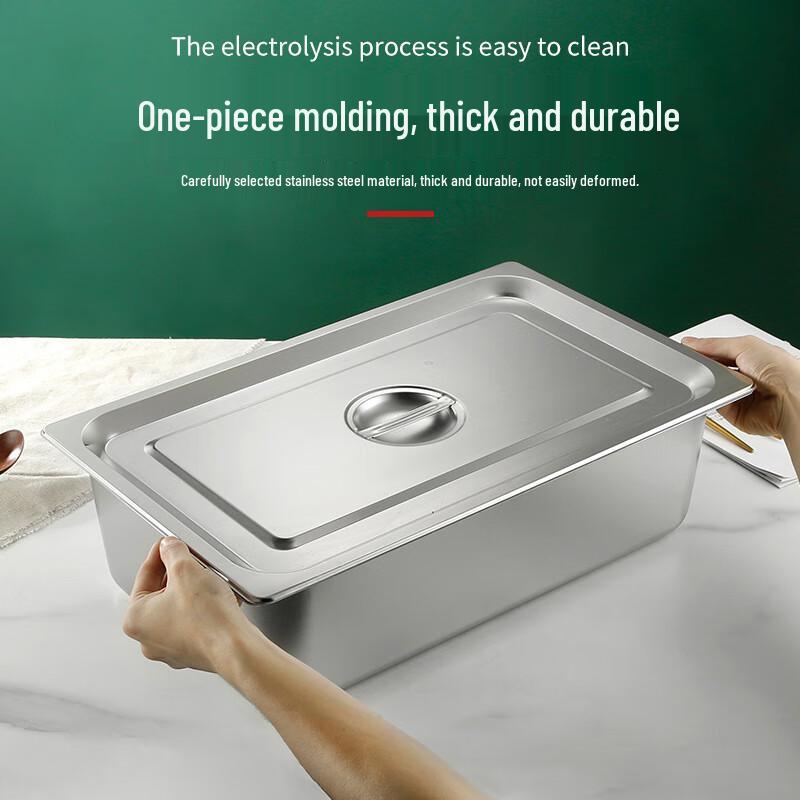 KAZHI Stainless Steel Buffet Food Pan with Lid