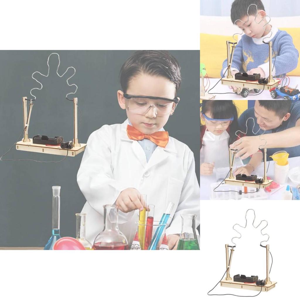 Kreatives DIY Crossfire Handgemachtes Wissenschaftsexperiment Erfindung STEM Pädagogisches Werkzeug für das Klassenzimmer Anpassbares Holzmaterial-Set