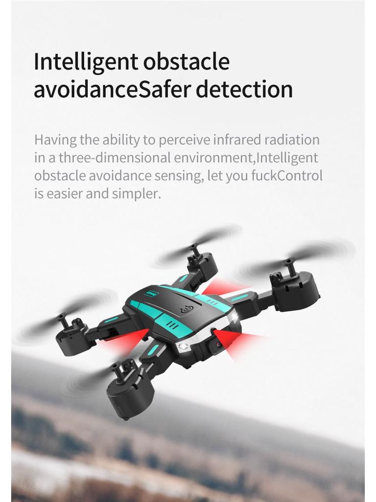 T6 Obstacle Avoidance Drone with HD Photography & Remote Control - Four-Axis Aircraft Toy
