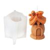 Halloween Silicone Moulds Mushroom House Candle Molds Scented Candle Molds Craft Supplies for Halloween Decorations