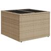 Sofa Set 8 Pcs Beige and Cream White Poly Rattan and Steel