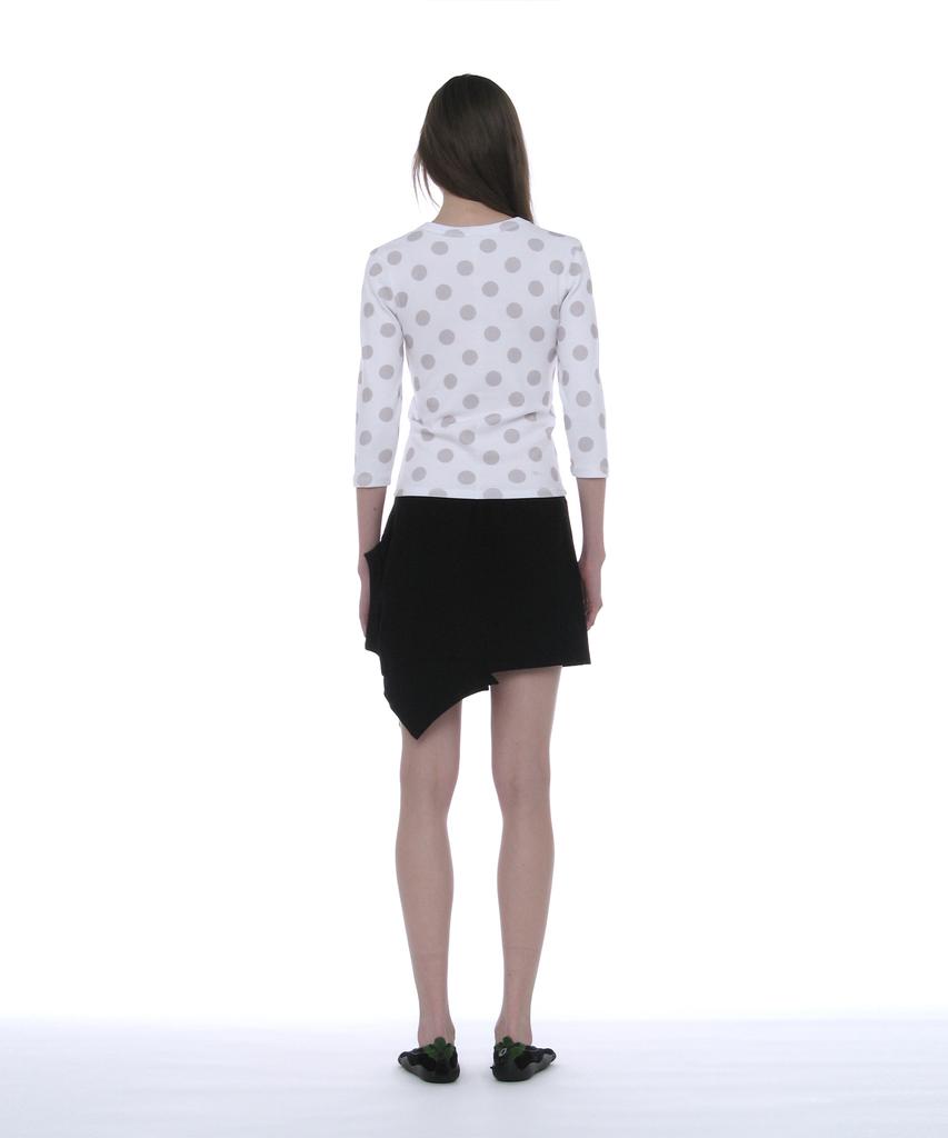 Partimento Woman Reworked Polo Mini Skirt_Black