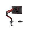 NearHub Single Monitor Arm for Compatible with Inch Lbs Weight VESA Gas Grommet Clamp Adjustable Cable Optimizes Desktop PC Red MA10-RD Gaming, 13-32