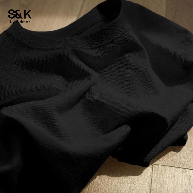 

Baleno S&K Men s Short Sleeve Pure Cotton T-Shirt S