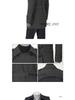 Korean Style Men's Autumn/Winter Double-Breasted Wool Coat with Shoulder Badge