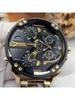 Diesel Oversized 57mm Multi-Time Chronograph for Men – Statement Piece for Night Out, Streetwear & Travel – DZ7333