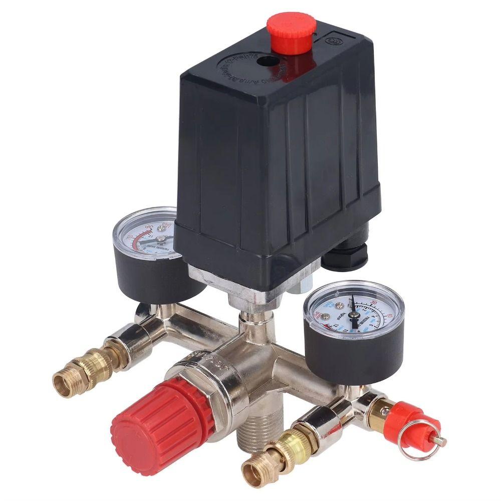 90-120PSI Air Compressor Pressure Valve Kit Vertical Switch Air Compressor Bracket  Industrial Use