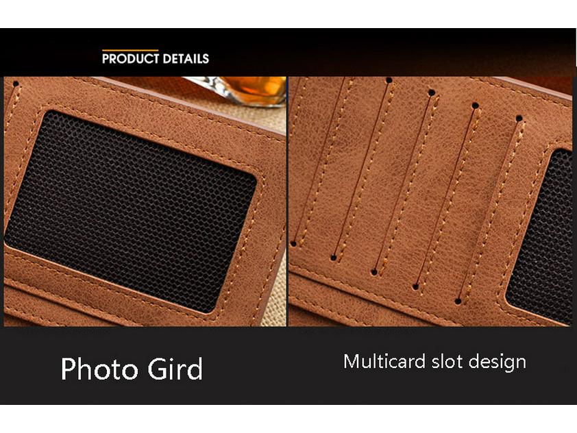 Hengsheng Men's Vintage Long Thin Matte Leather Wallet