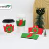 Hengxin Creative Christmas Cup Sleeve - Anti-Scald Universal Paper Sleeve for Milk Tea & Coffee Cups