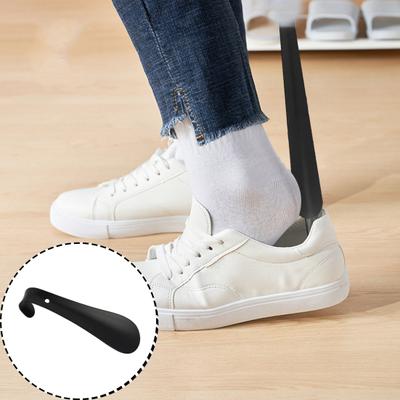 Stainless Steel Shoe Horn Short Hanging Hole Men Women Kids Elder Metal Boots Casual Sports Dress Shoe Lifter Helper Shoe Accessories