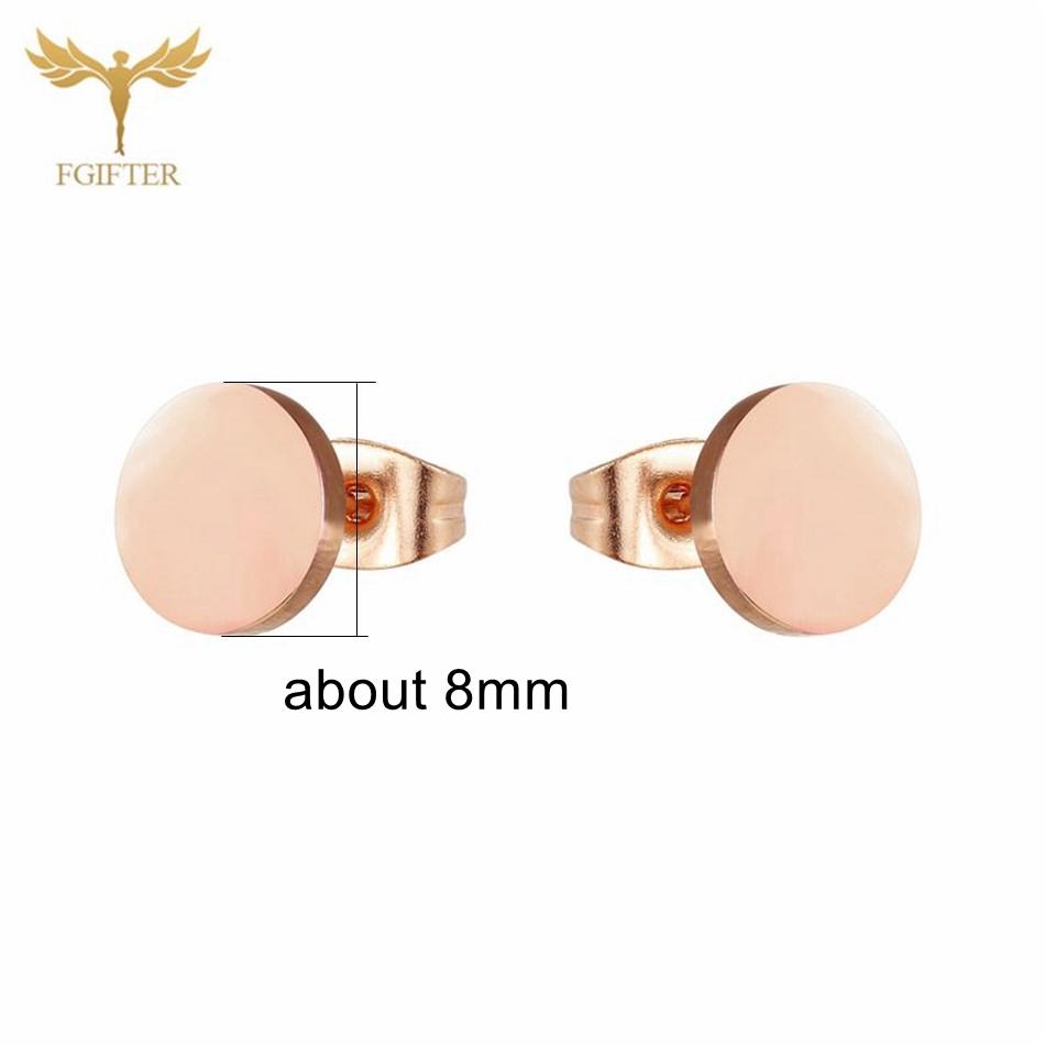 12 Paare Einfache Geometrische Ohrringe Großhandel Rund Quadratisch Stern Blitz 8 Stil Edelstahl Stecker Ohrringe Set Frau Zirkon