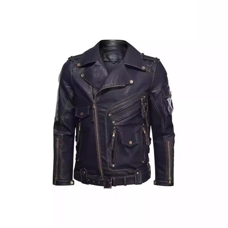 

Ветрозащитная куртка для активного отдыха на открытом воздухе с несколькими молниями Duoduo Мужская персонализированная куртка из искусственной кожи 4XL