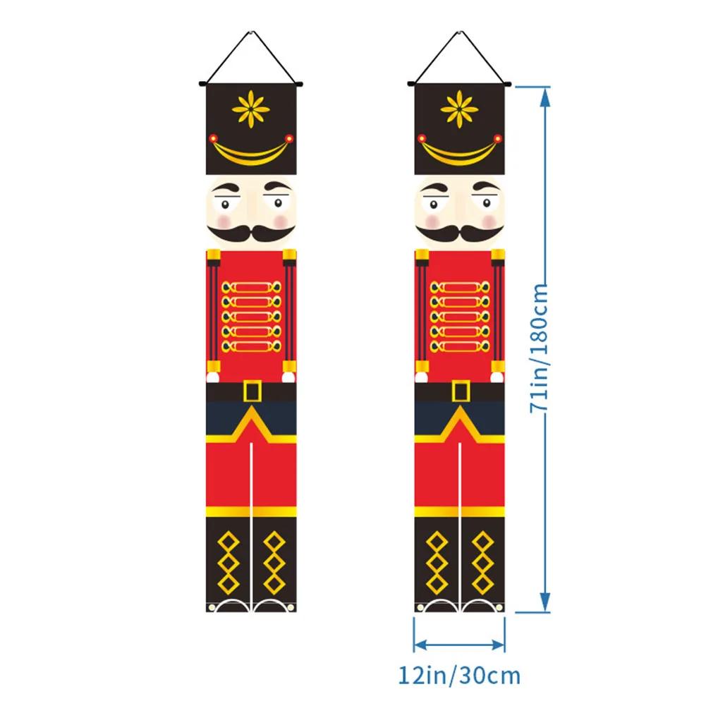 1pc Christmas Couplet Set Decorations Banner Xmas Porch Door Sign Welcome Belt For Christmas Party Home Decoration Accessories