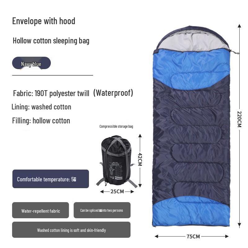 OEING Washed Cotton Envelope Sleeping Bag