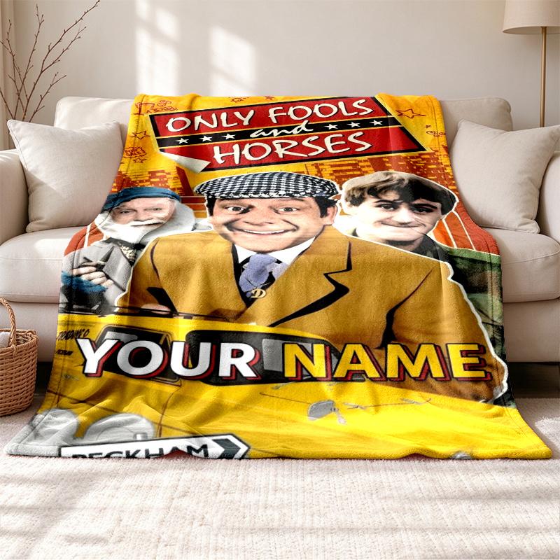 Only Fools and Horses Customizable name outdoor blanket soft cozy and warm Multi-purpose office blanket outdoor camping and travel blanket all