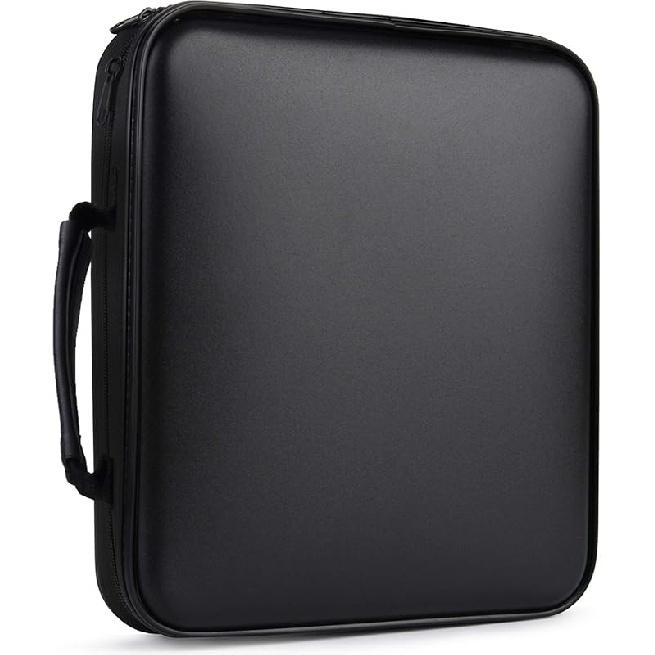 CD Case 160 Capacity DVD Case Organizer CD/DVD Case, CD Case Storage DVD Organizer Case DVD Booklet CD/DVD Holder Case DVD Book Heavy Duty DVD Case