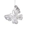 Acrylic Christmas Tree Ornaments Semi-Transparent Gradient Snowflake Hanging Decor with Bell for Holiday Festive Decoration