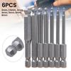 7pcs Socket Screwdriver Bit Hex Ball Bit Set Quick Connect Shank