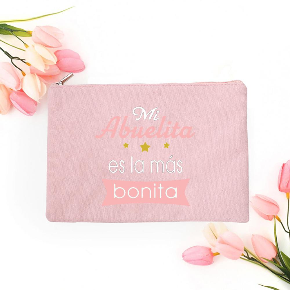 My Grandmother Is The Most Beautiful Print Makeup Bag Baby Announcement Cosmetic Bags Pregnancy Reveal Toiletry Bag for Grandma