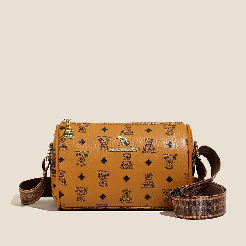 

Женская ретро-сумка кроссбоди 2025 - Простая, модная наплечная сумка 22x11x15 cm темно-коричневого