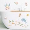 Blue Sea Fish Bubble Underwater world Underwater animal Wall Sticker For Kids Rooms Bathroom Home Decoration murals