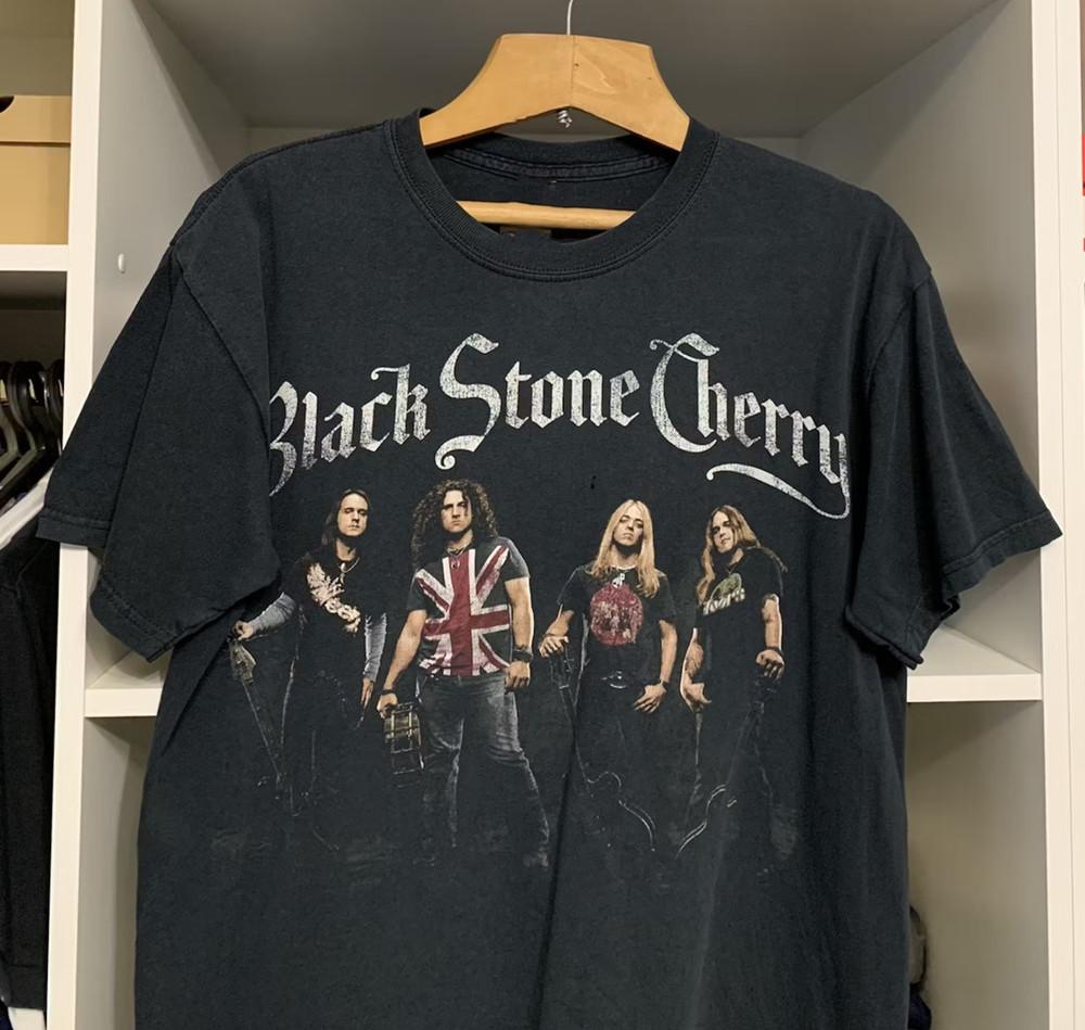 Новая Популярная Черная Каменная Вишня Черная Футболка Хлопковая Полного Размера Унисекс Футболка S