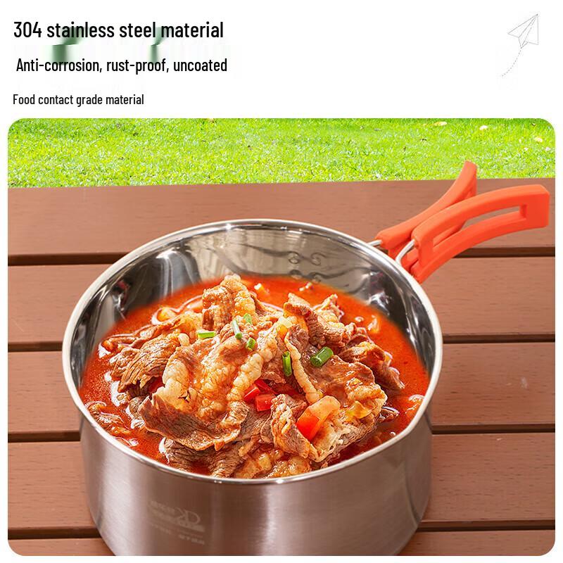 KuleDeng Portable Stainless Steel BBQ Picnic Grill Set
