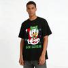Christmas Limited Daisy Duck Print Casual Top For Family Pure Cotton T-shirt