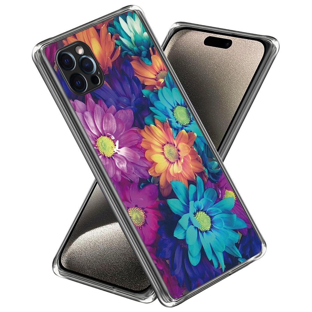 For iPhone 16 Pro Case Pattern Printed Shockproof TPU Phone Cover
