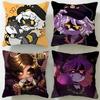 Popular Animated Series Murder Drones Cushion Cover Soft  EasyWash Pillow Case  Versatile for Couch Bed Travel and Office