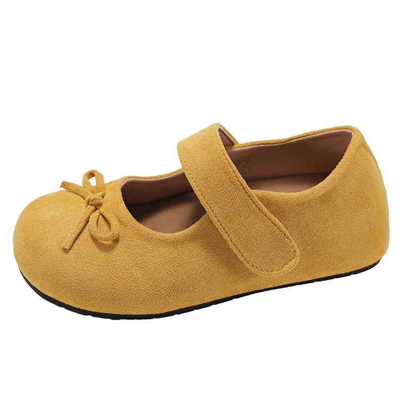 Fashion Versatile Bow Spring Mary Jane Shoes Children's Summer 2025 New with Skirt Flat Single Shoes Tide