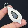 Sisters Day Deal 925 Silver Natural Gabbro Jasper Flower Wife Pendant Jewelry