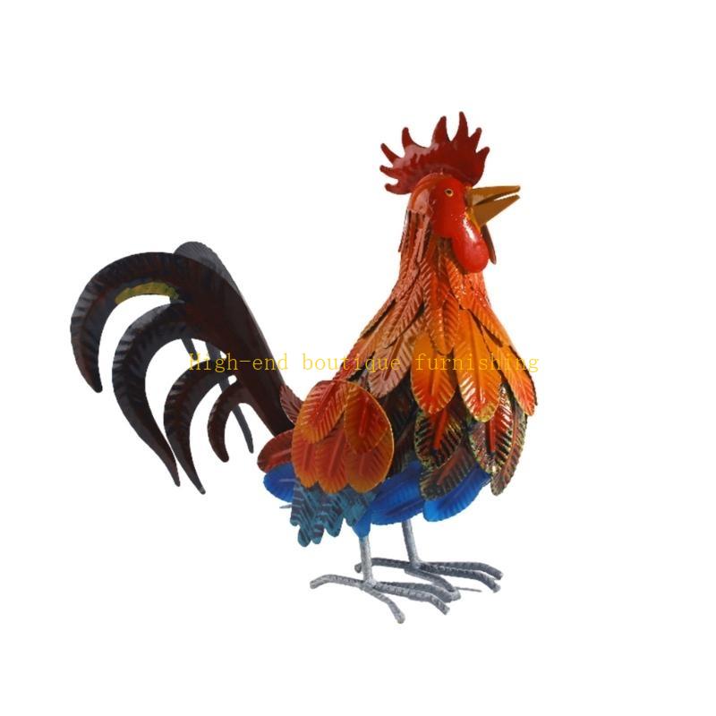 

Rooster Statue for Garden Yard Sign Decors Lawn Garden Decorative Sign Backyard Decors Iron Rooster Sculpture Figurine