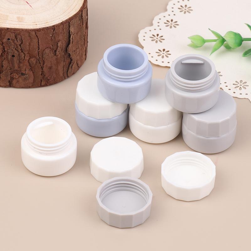 2Pcs 5ml Empty Nail Patting Gel Jar – Portable Plastic Container for Nail Polish, UV Glue, and Manicure Accessories