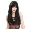 Women's Simulation Wig 65cm Hair Cospaly Long Straight Wig Full Headgear Rose Hair Net Headdress Beauty Decoration Wig