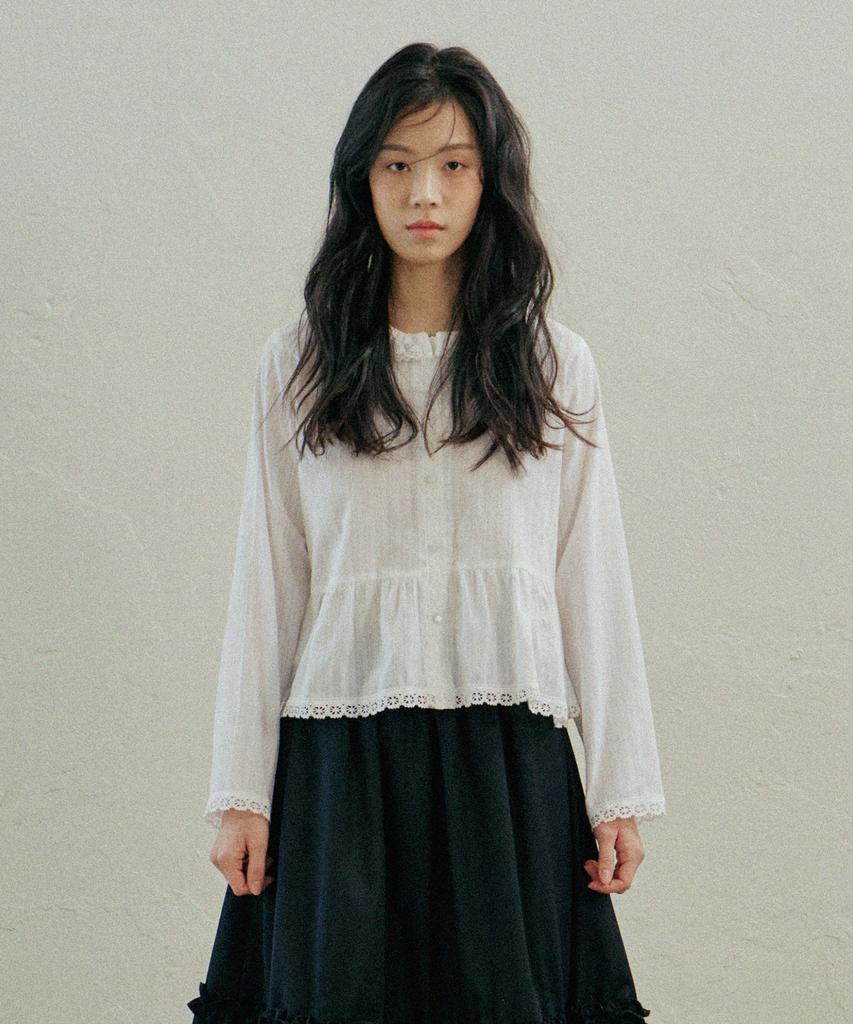 HOKUSPOKUS Sonnet Lace Blouse _White
